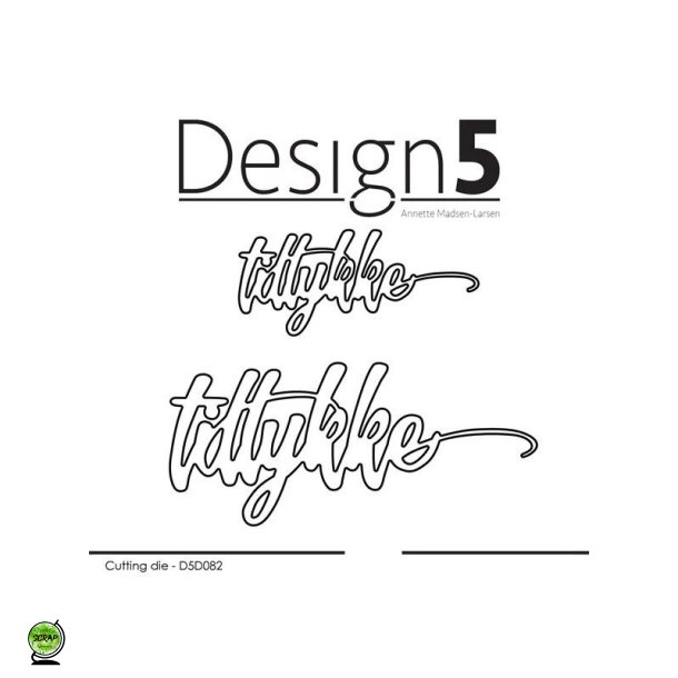 Design5 D5D082 - Dies Tekst tillykke med skygge
