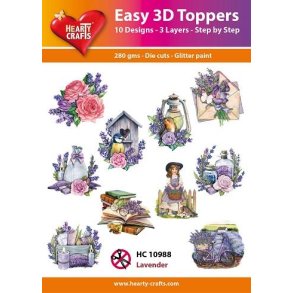 Hearty Craft HC10988 - Easy 3D Toppers Lavender