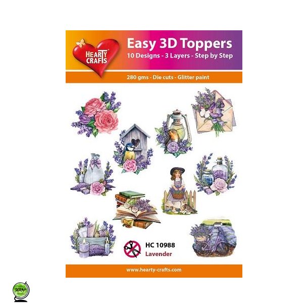 Hearty Craft HC10988 - Easy 3D Toppers Lavender