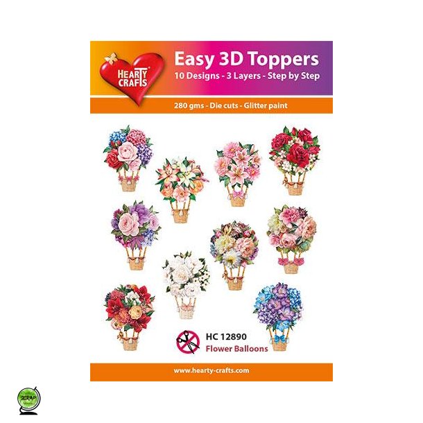 Hearty Craft HC12890 - Easy 3D Toppers Flower Balloons