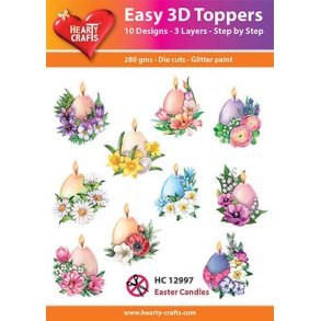 Hearty Craft HC12997 - Easy 3D Toppers Easter Candels