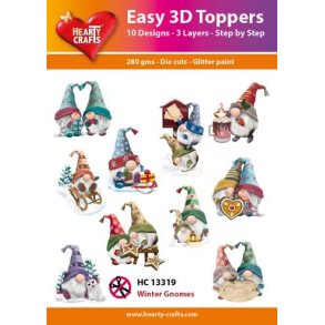 Hearty Craft HC13319 - Easy 3D Toppers Winther Gnomes
