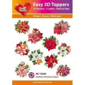 Hearty Craft HC13354 - Easy 3D Toppers Festive Christmas Starts