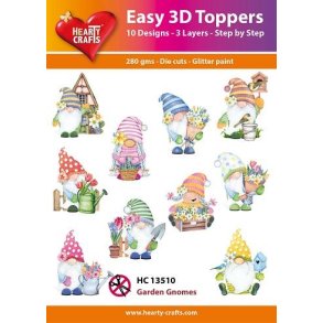 Hearty Craft HC13510 - Easy 3D Toppers Garden Gnomes