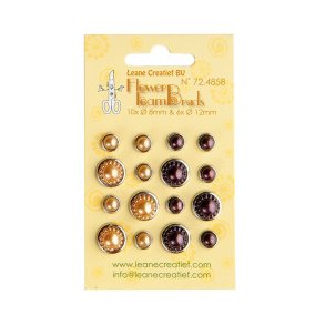 Leane Credtief 72.4858 - Flower Foam Brads gul/brun