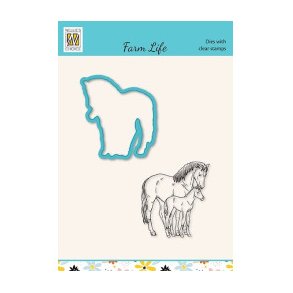 Nellie Snellen HDCS033 - Stempel/die Heste