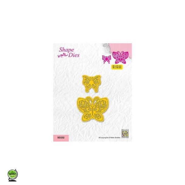 Nellie Snellen SD252 - Dies Two butterflies 2