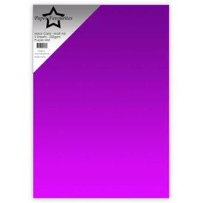 Paper Favourites PFSS013 - Mirror A4 Purple Mist 250g 5 ark
