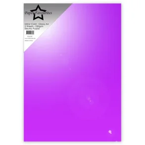 Paper Favourites PFSS109 - Mirror A4 Electric Purple 250g 5 ark