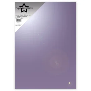 Paper Favourites PFSS111 - Mirror A4 Light Purple 250g 5 ark