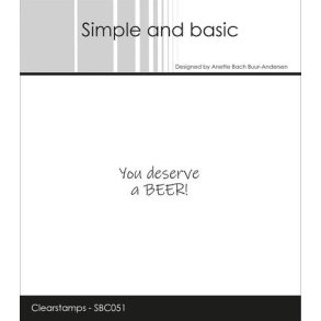 Simple and Basic SBC051 - Stempel You deserve a BEER