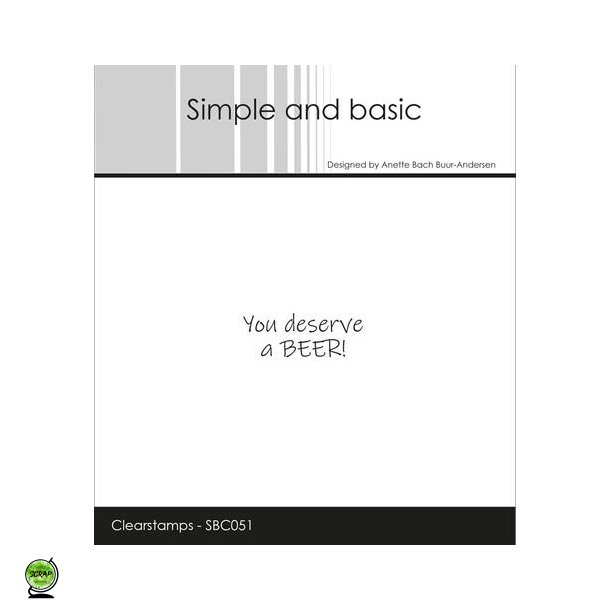 Simple and Basic SBC051 - Stempel You deserve a BEER