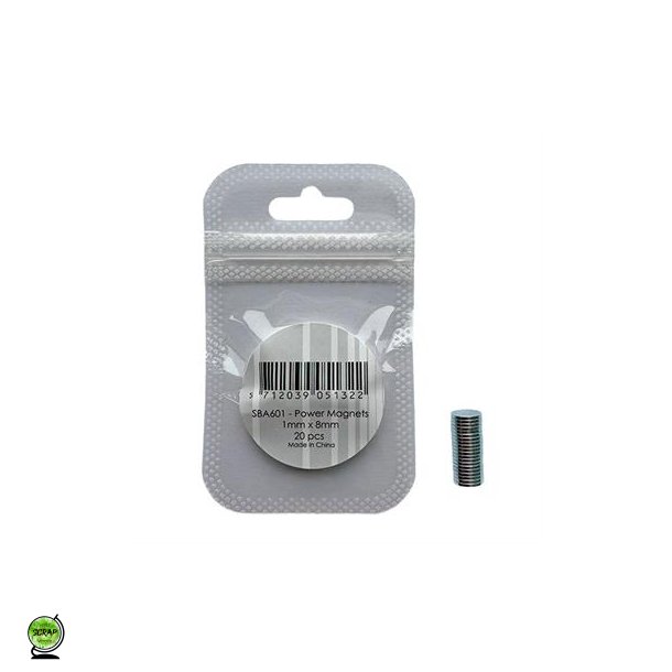 Simple and Basic SBA601 - Magneter 20 stk. 1mmx8mm