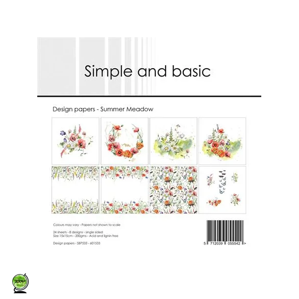 Simple and Basic SBP533 - Summer Meadow 15x15 cm