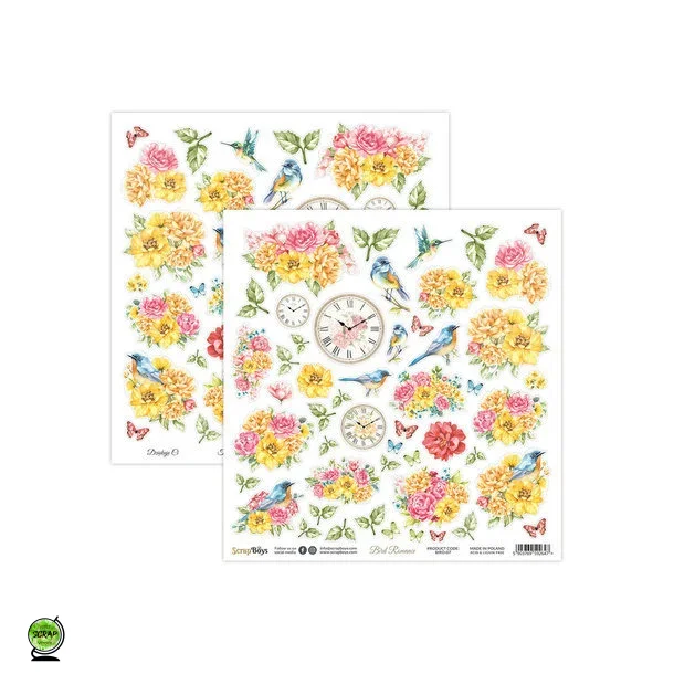 ScrapBoys BIRO-07 - Bird Romance 07 30*30 cm