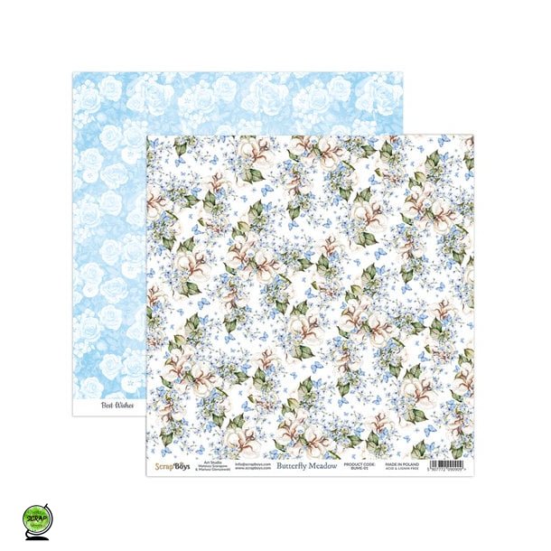 ScrapBoys BUME-01 - Butterfly Meadow 01 30*30 cm