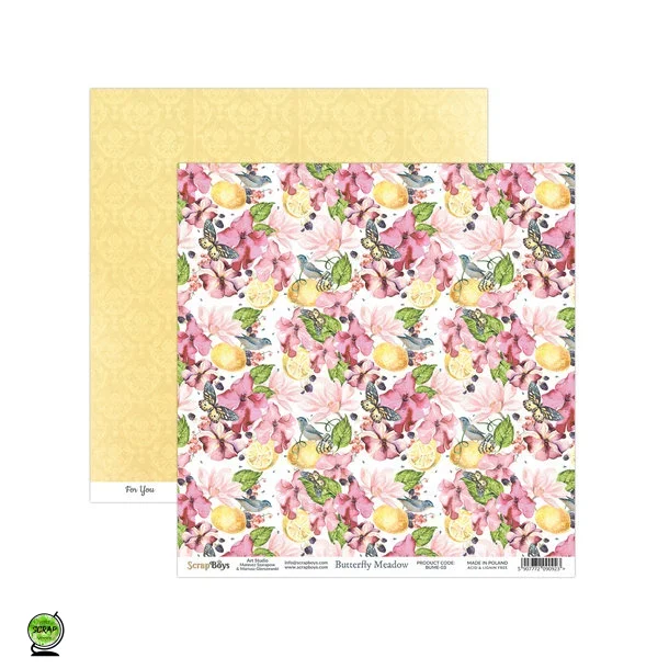 ScrapBoys BUME-03 - Butterfly Meadow 02 30*30 cm