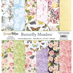 ScrapBoys SB-BUME-08 - Butterfly Meadow st 30*30cm