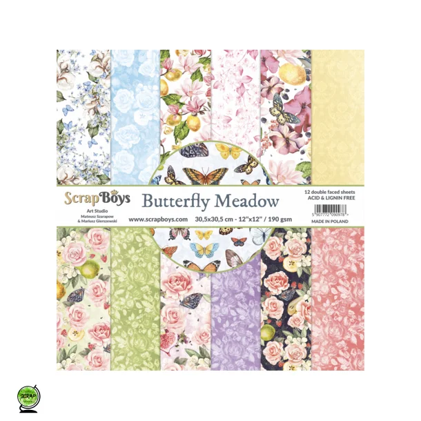 ScrapBoys SB-BUME-08 - Butterfly Meadow st 30*30cm