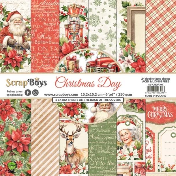 ScrapBoys SB-CHDA-09 - Christmas Day 15*15 cm