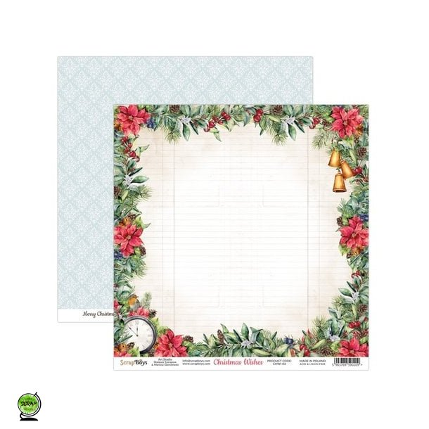 ScrapBoys CHWI-02 - Christmas Wishes 02 30*30 cm