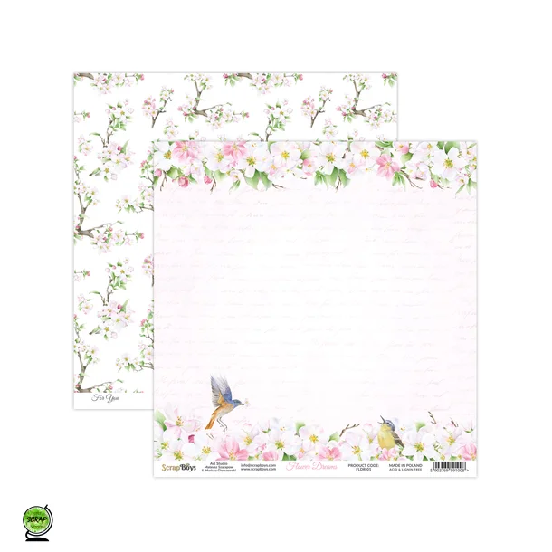 ScrapBoys FLDR-01 - Flower Dreams 01 30*30 cm