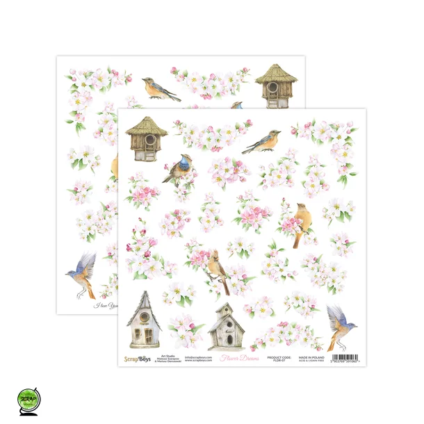 ScrapBoys FLDR-07 - Flower Dreams 07 30*30 cm
