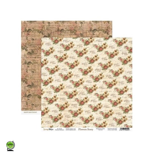 ScrapBoys FLST-05 - Flowers Story 05 30*30 cm