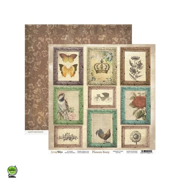 ScrapBoys FLST-06 - Flowers Story 06 30*30 cm