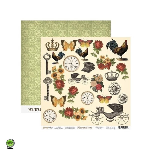 ScrapBoys FLST-07 - Flowers Story 07 30*30 cm