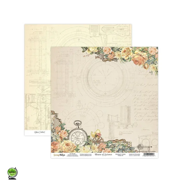ScrapBoys HOSC-01 - House of Science 01 30*30 cm