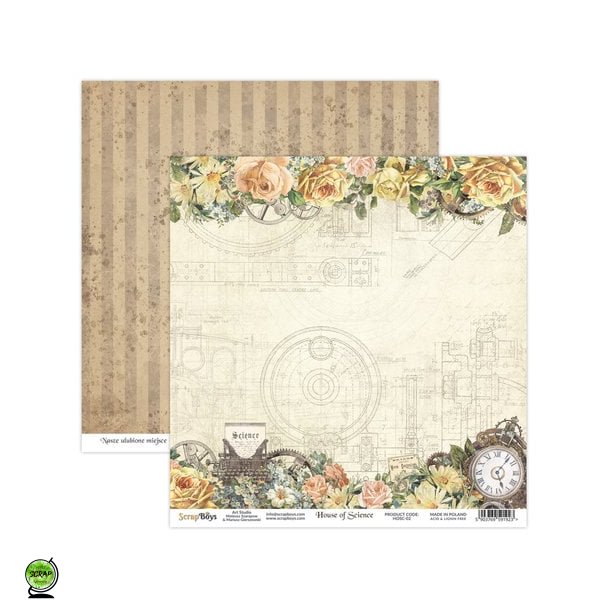 ScrapBoys HOSC-02 - House of Science 02 30*30 cm