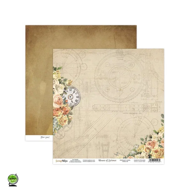 ScrapBoys HOSC-03 - House of Science 03 30*30 cm