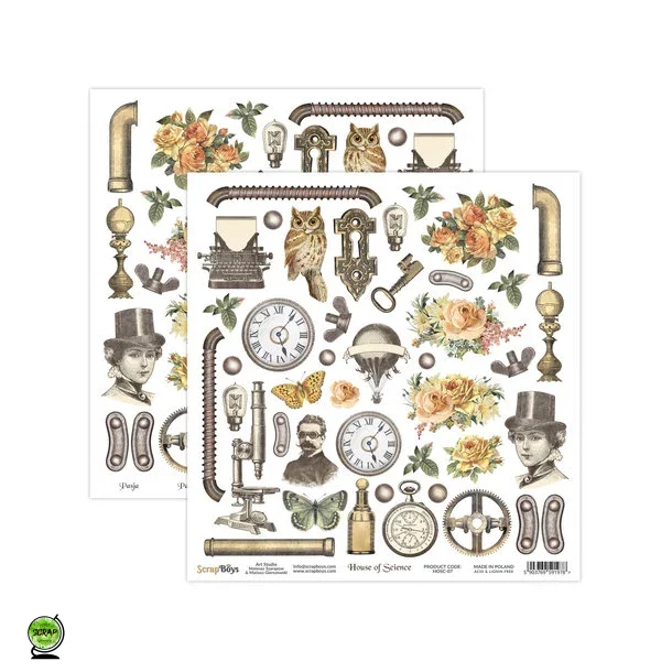 ScrapBoys HOSC-07 - House of Science 07 30*30 cm