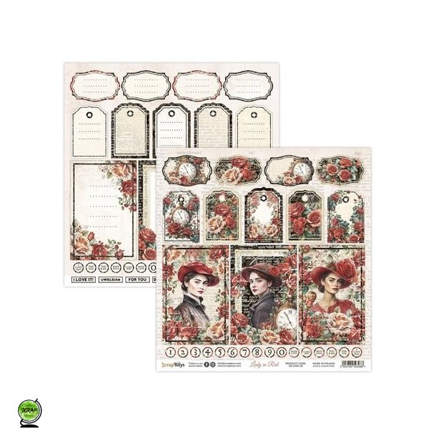 ScrapBoys SB-LARE-06 - Lady in Red 06 30*30 cm