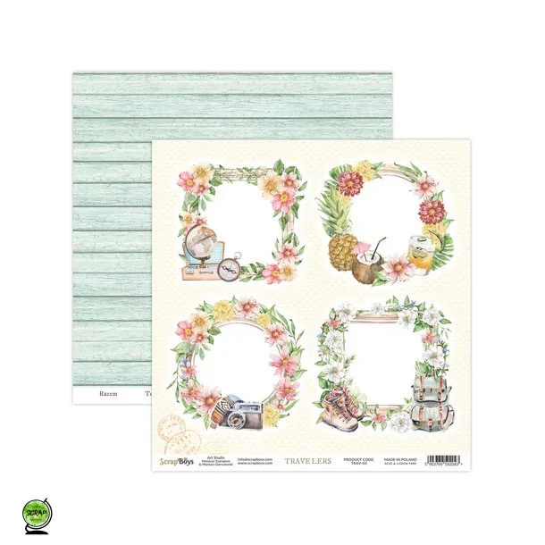ScrapBoys TRAV-03 - Travelers 03 30*30 cm