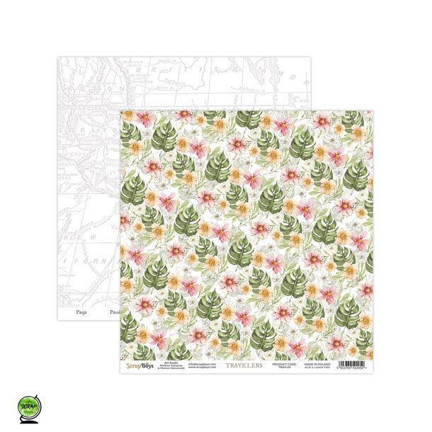 ScrapBoys TRAV-04 - Travelers 04 30*30 cm