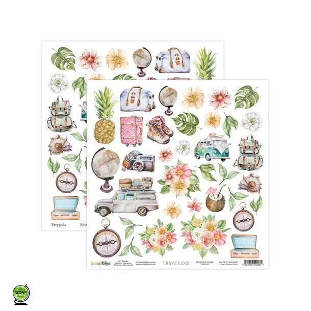 ScrapBoys TRAV-07 - Travelers 07 30*30 cm
