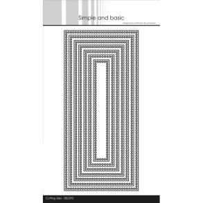 Simple and Basic SBD293 - Dies Ramme med huller slimcard