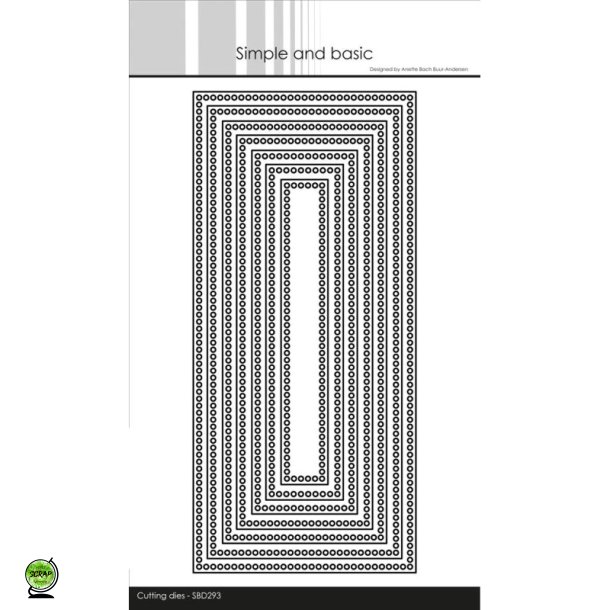 Simple and Basic SBD293 - Dies Ramme med huller slimcard