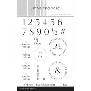 Simple and Basic SBC184 - Stempel December tekster