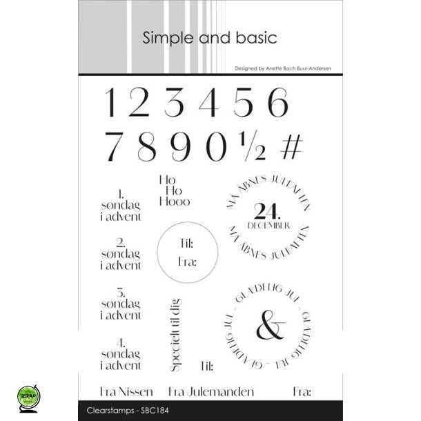 Simple and Basic SBC184 - Stempel December tekster