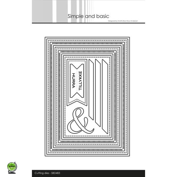 Simple and Basic SBD483 - Dies Strips and frames 5x7"