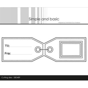 Simple and Basic SBD489 - Dies Gifttag double