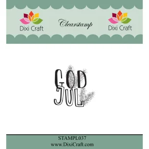 Dixi Craft STEMPL037 - stempel  tekst God Jul
