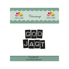 Dixi Craft STAMPL091 - stempel tekst God Jagt